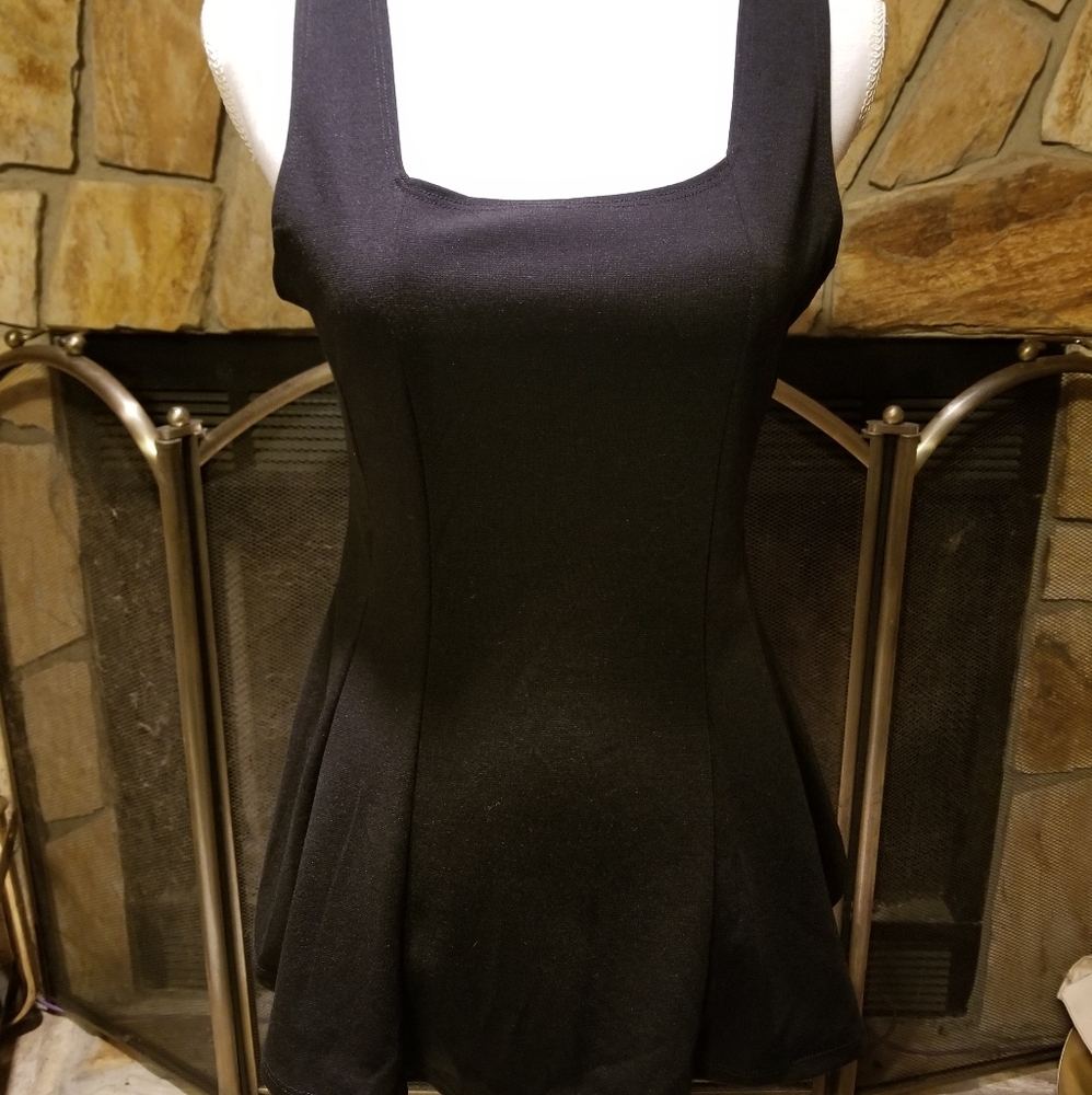Blush Square Neck Tank Top Size 1XL